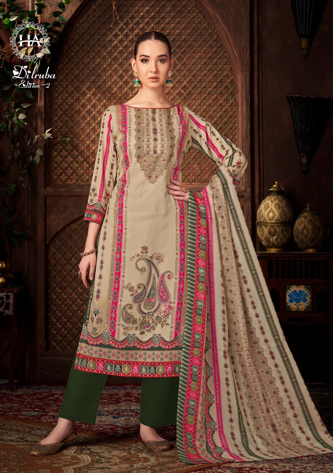 Dilruba Edition 2 Harshit Fashion Reyon Karachi Salwar Suits Supplier