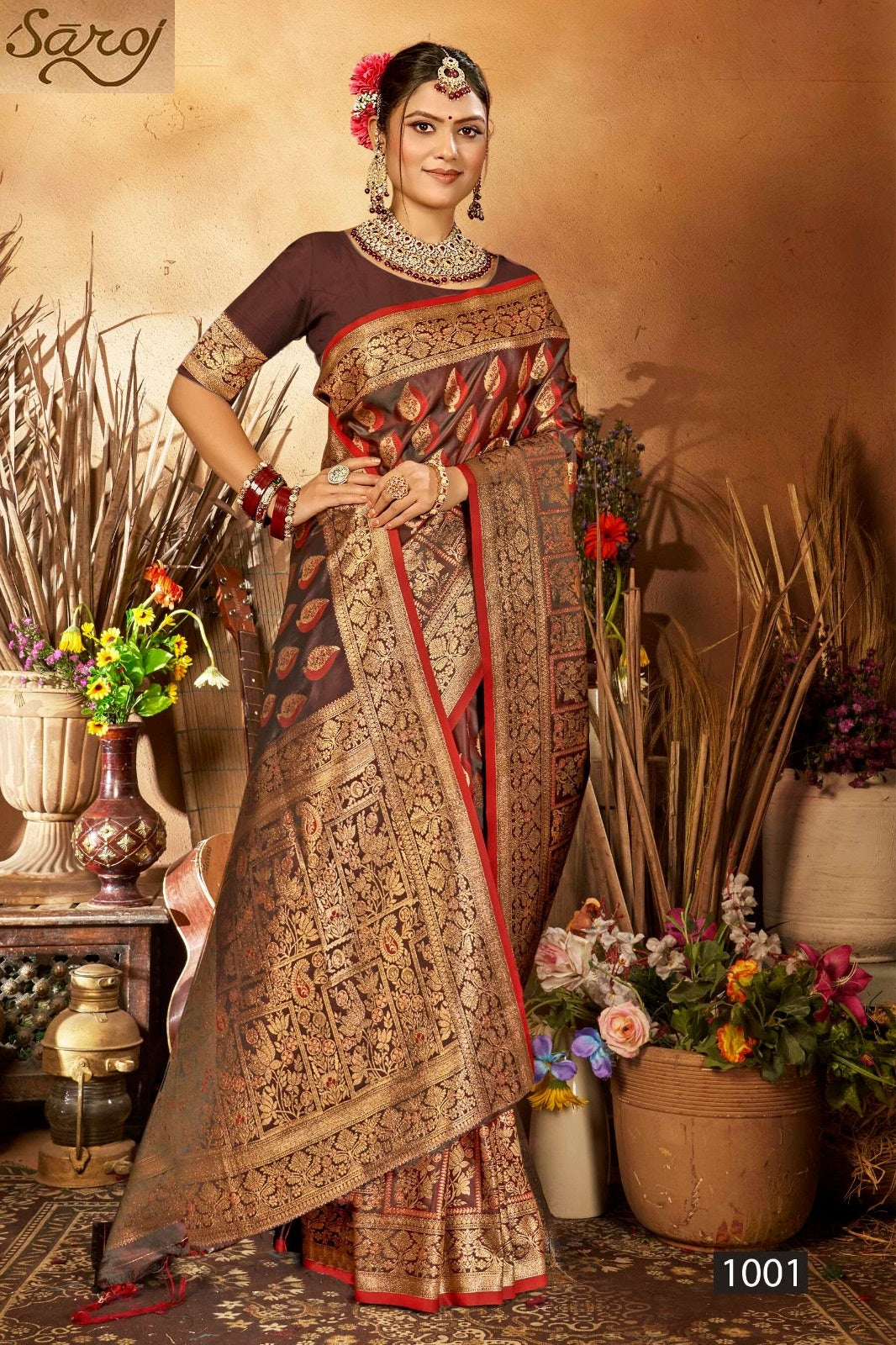 Dilruba Satin Vol 1 Saroj Silk Sarees Exporter