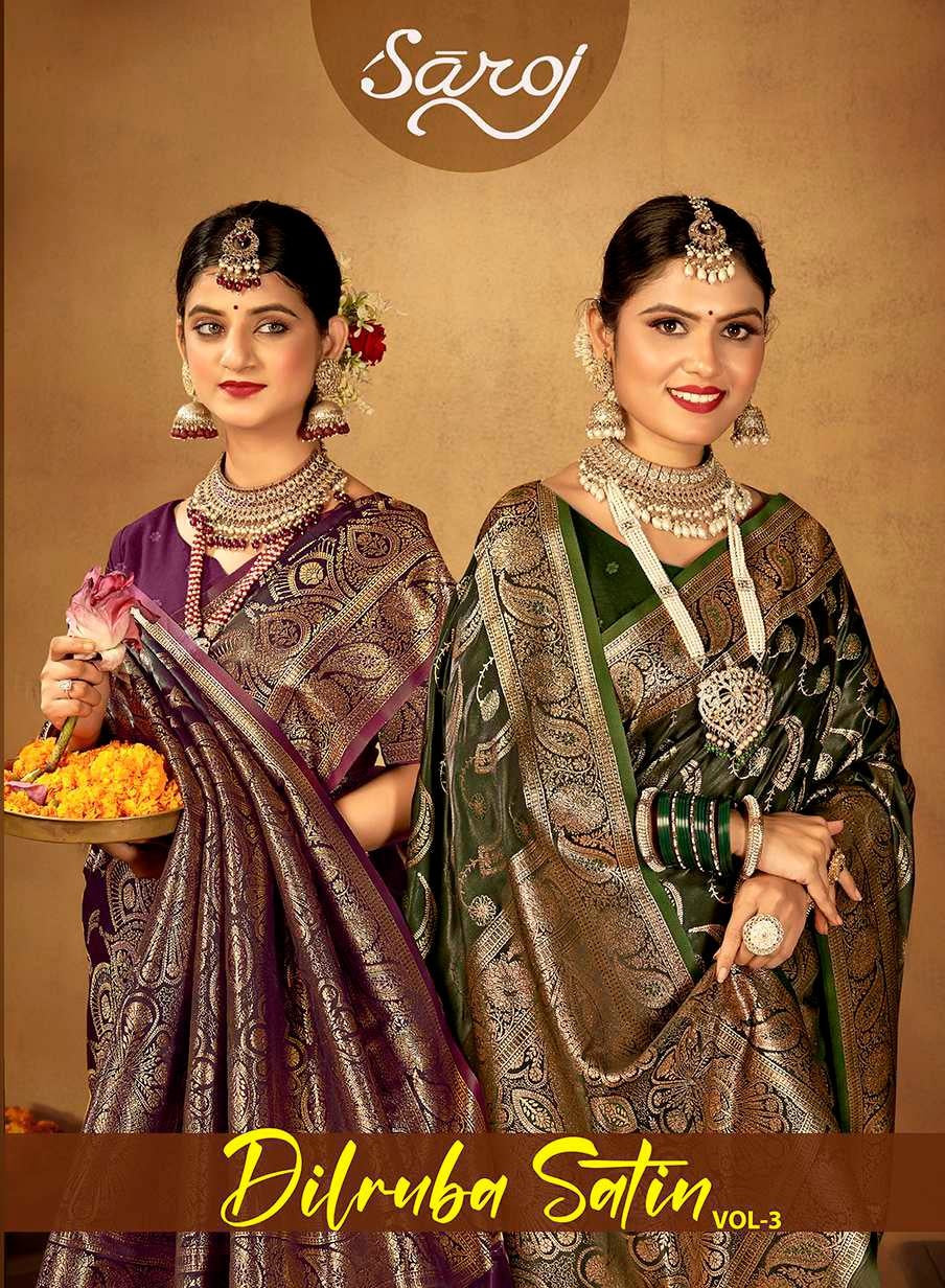 Dilruba Satin Vol 3 Saroj Silk Sarees Manufacturer