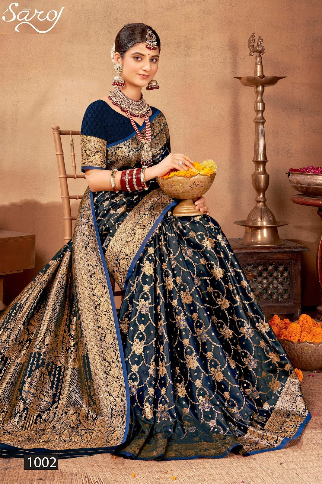 Dilruba Satin Vol 4 Saroj Silk Sarees Supplier
