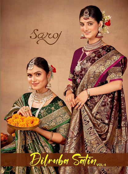 Dilruba Satin Vol 4 Saroj Silk Sarees Supplier