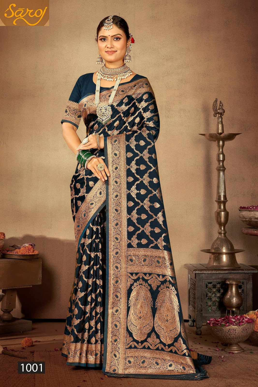 Dilruba Satin Vol 5 Saroj Silk Sarees Wholesaler Gujarat