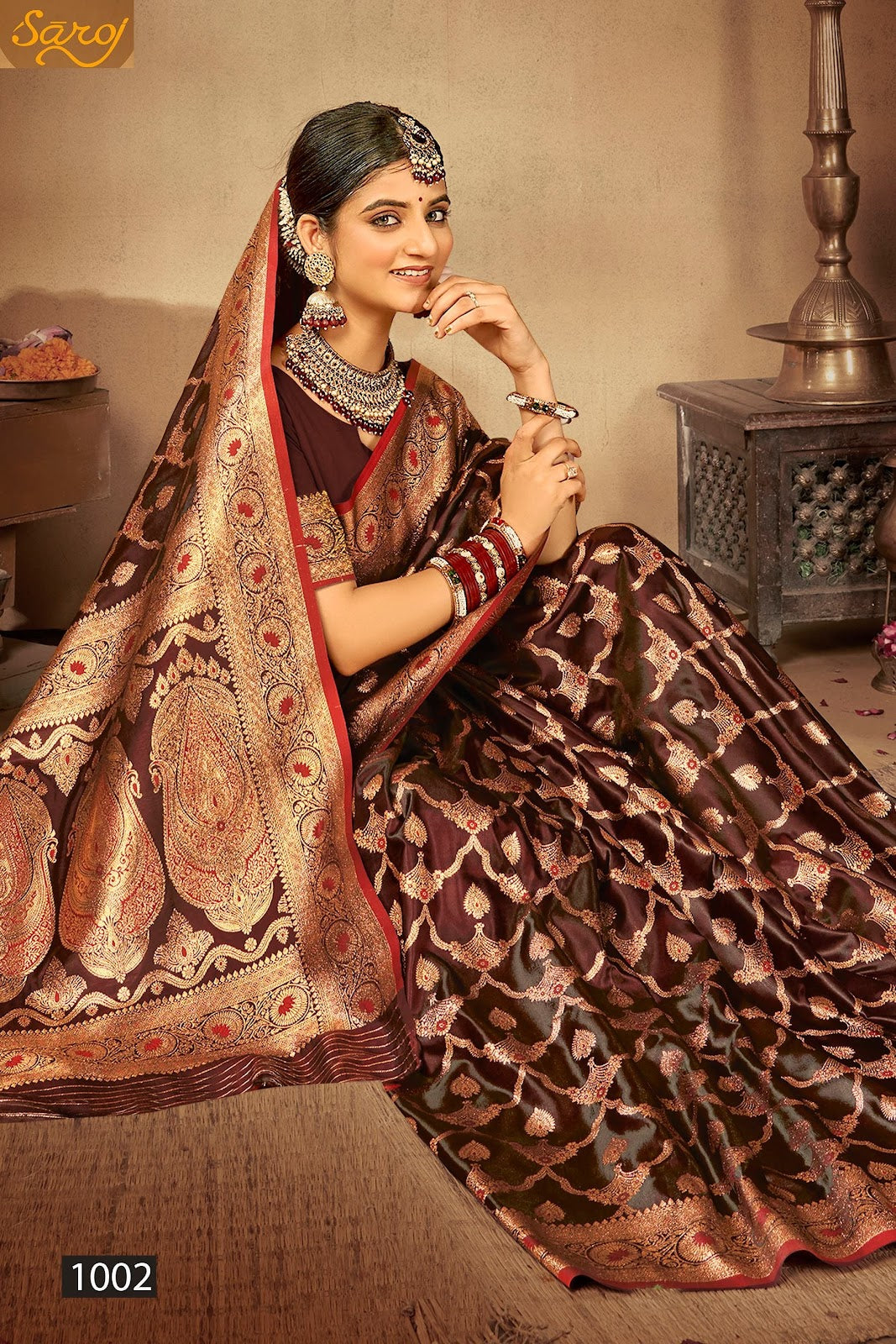 Dilruba Satin Vol 5 Saroj Silk Sarees Wholesaler Gujarat