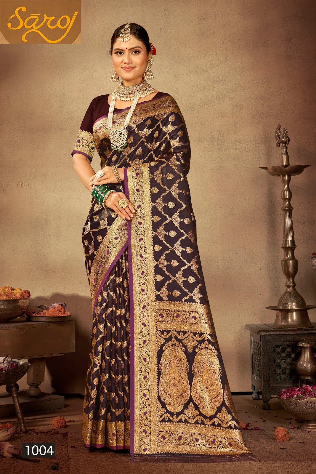 Dilruba Satin Vol 5 Saroj Silk Sarees Wholesaler Gujarat