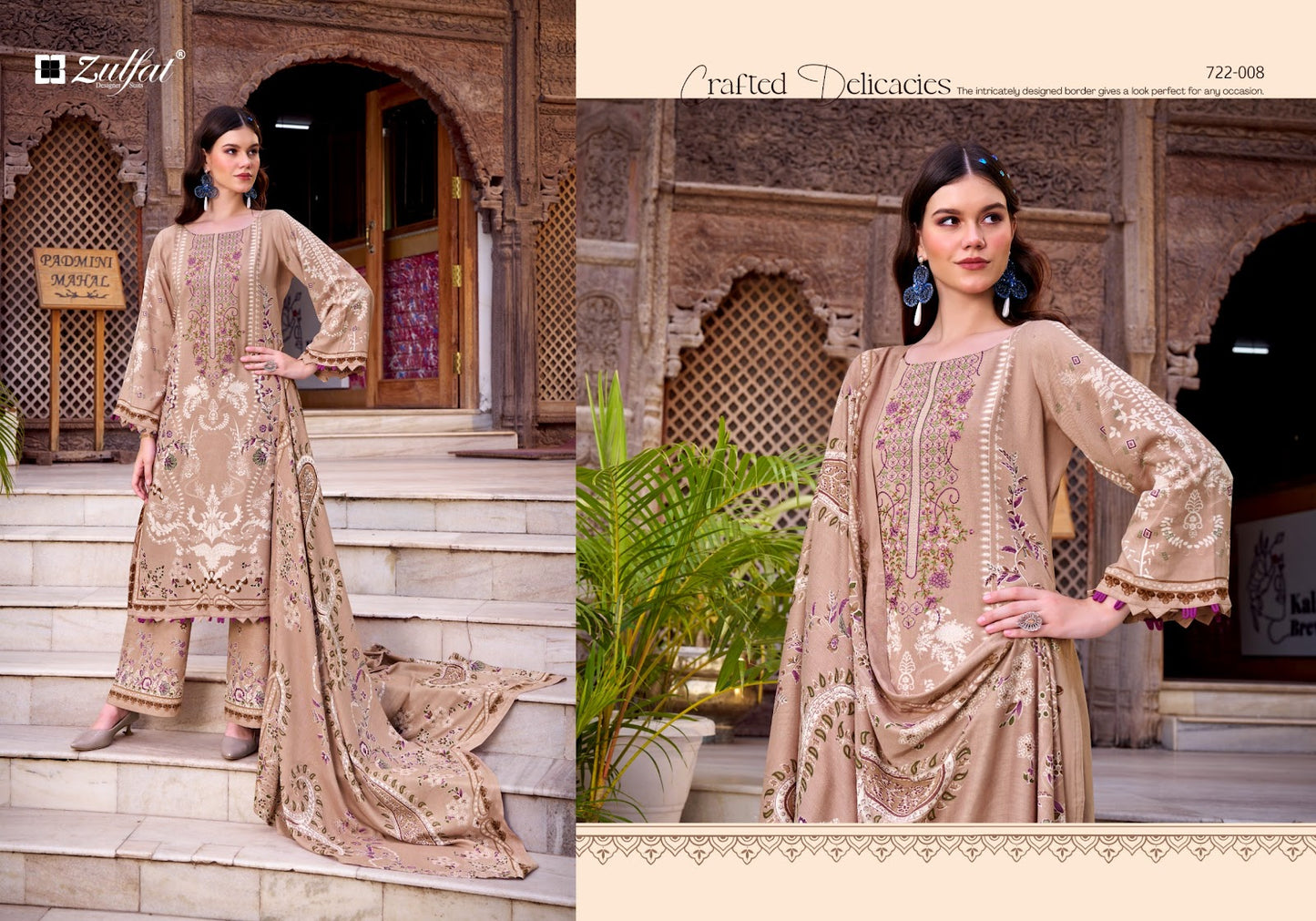 Dilruba Vol 2 Zulfat Designer Rayon Karachi Salwar Suits Wholesaler Gujarat
