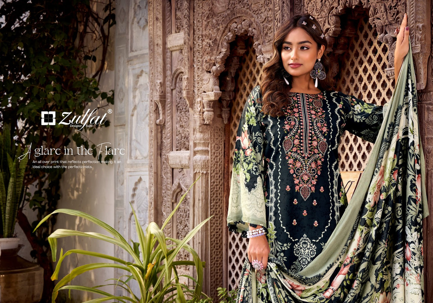 Dilruba Vol 2 Zulfat Designer Rayon Karachi Salwar Suits Wholesaler Gujarat