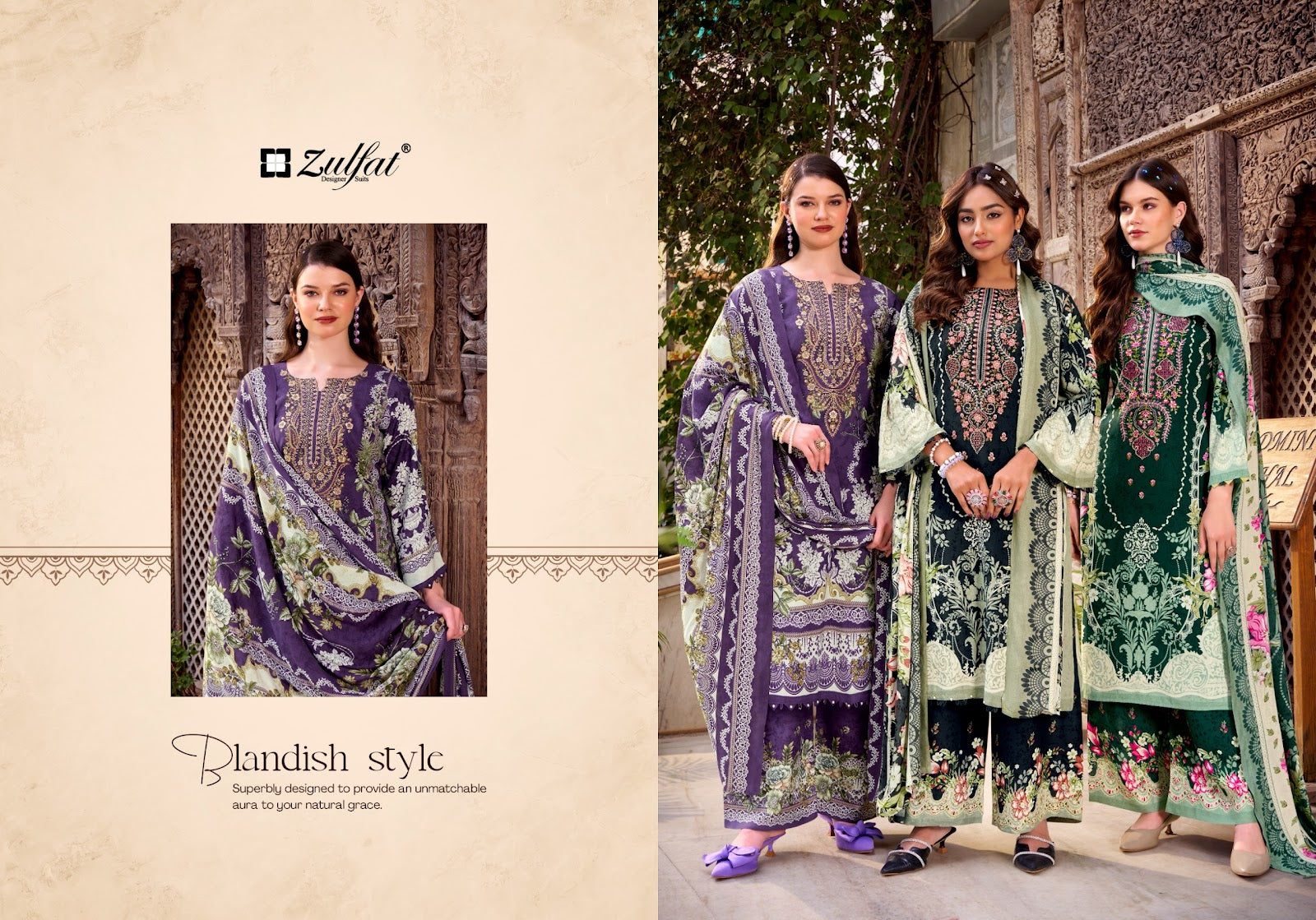 Dilruba Vol 2 Zulfat Designer Rayon Karachi Salwar Suits Wholesaler Gujarat
