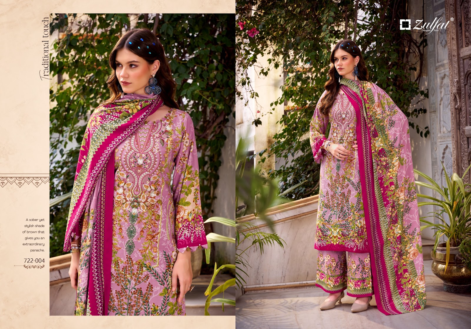 Dilruba Vol 2 Zulfat Designer Rayon Karachi Salwar Suits Wholesaler Gujarat