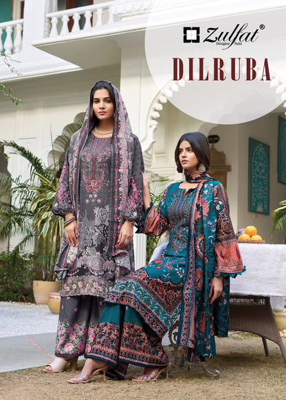 Dilruba Zulfat Designer Rayon Karachi Salwar Suits Wholesale Price