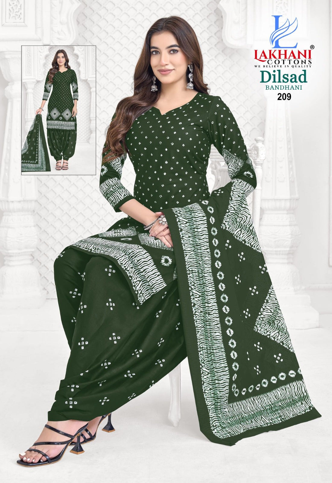 Dilsad Bandhani Vol 2 Lakhani Cotton Dress Material Manufacturer Gujarat