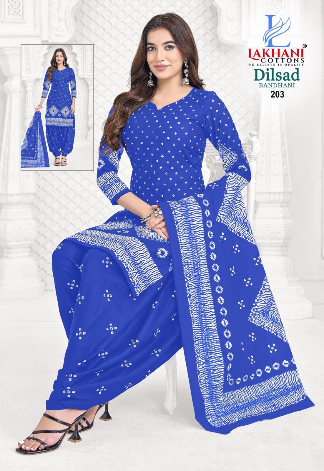 Dilsad Bandhani Vol 2 Lakhani Cotton Dress Material Manufacturer Gujarat