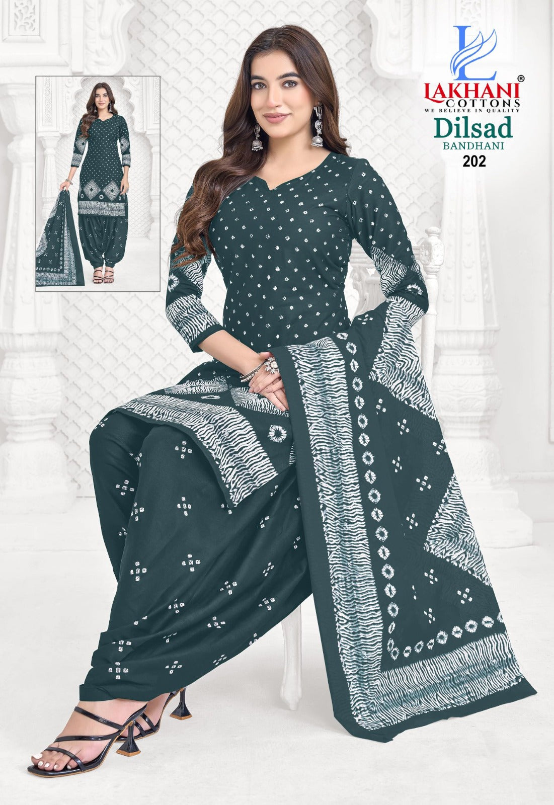 Dilsad Bandhani Vol 2 Lakhani Cotton Dress Material Manufacturer Gujarat
