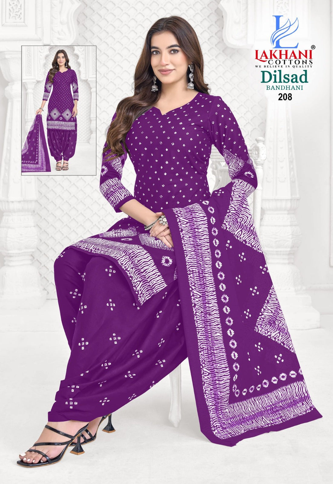 Dilsad Bandhani Vol 2 Lakhani Cotton Dress Material Manufacturer Gujarat