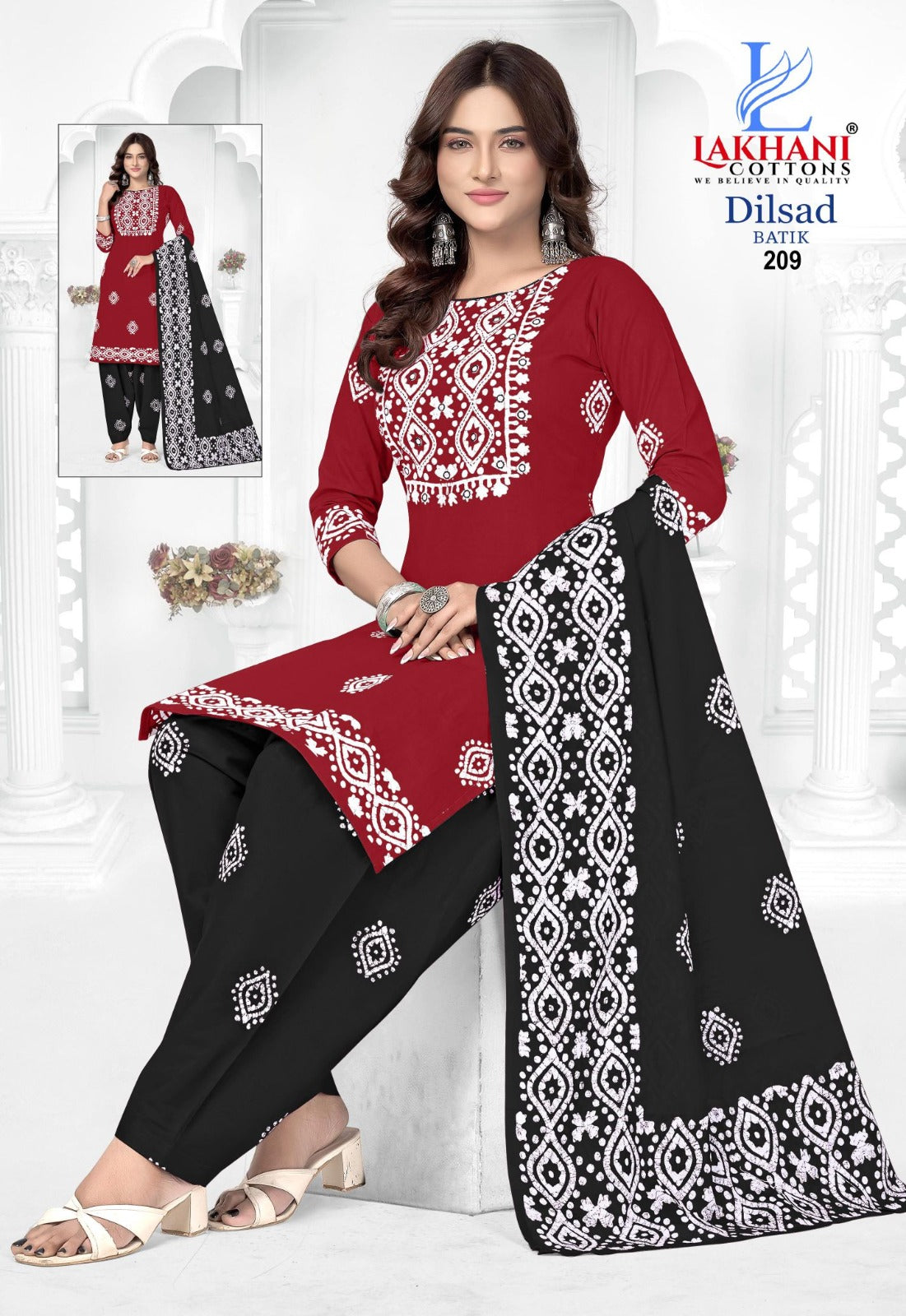 Dilsad Batik Vol 2 Lakhani Cotton Dress Material Supplier Gujarat