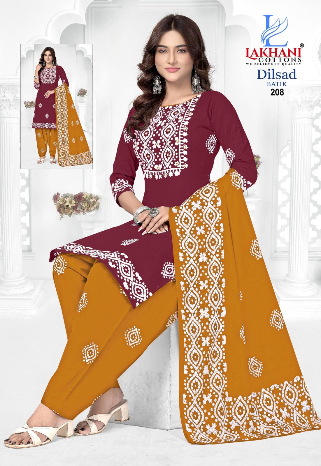 Dilsad Batik Vol 2 Lakhani Cotton Dress Material Supplier Gujarat