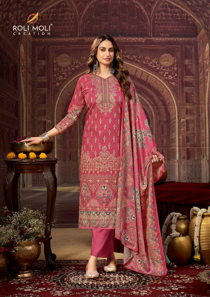 Dilshad Roli Moli Pashmina Suits Manufacturer Ahmedabad