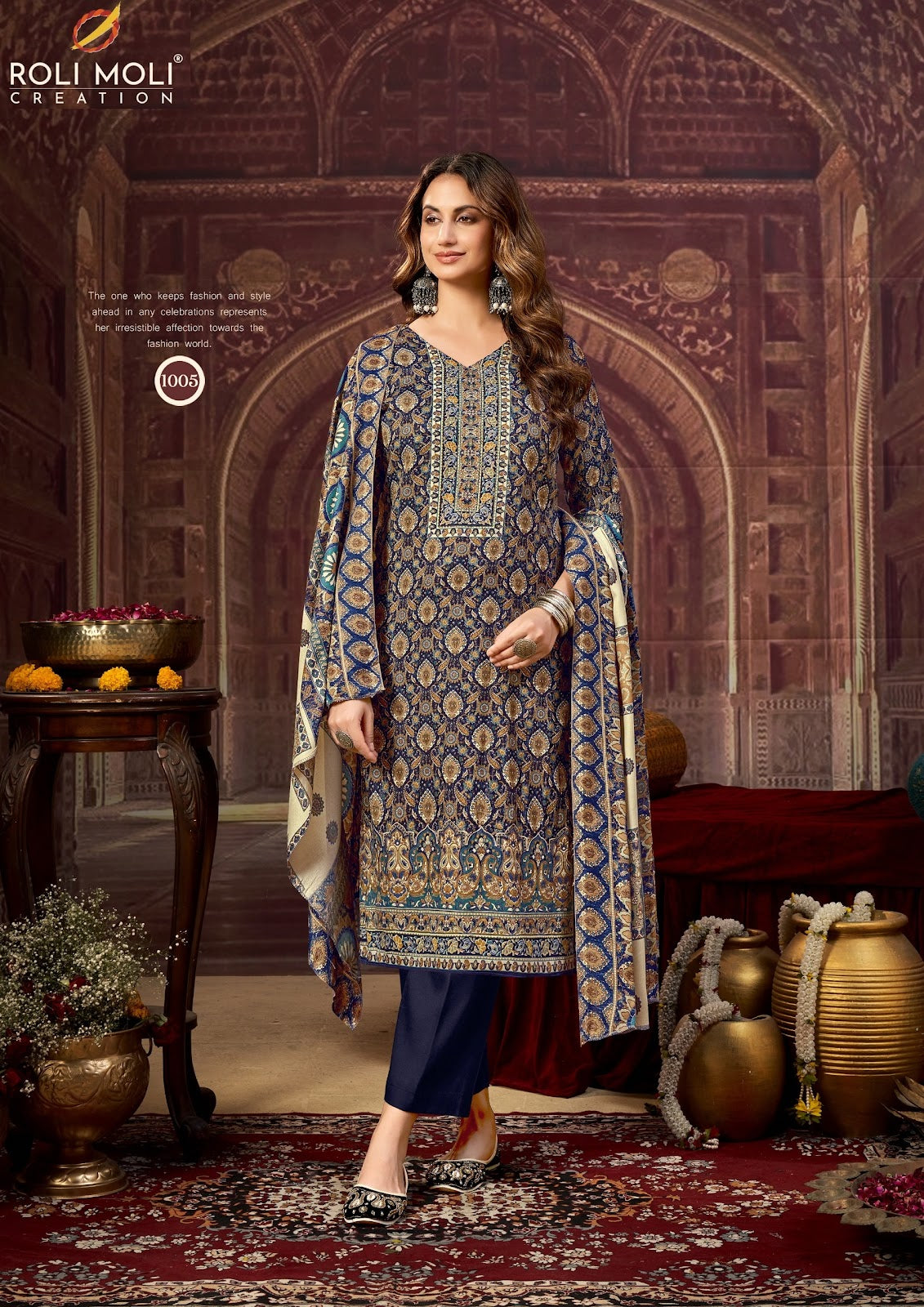 Dilshad Roli Moli Pashmina Suits Manufacturer Ahmedabad