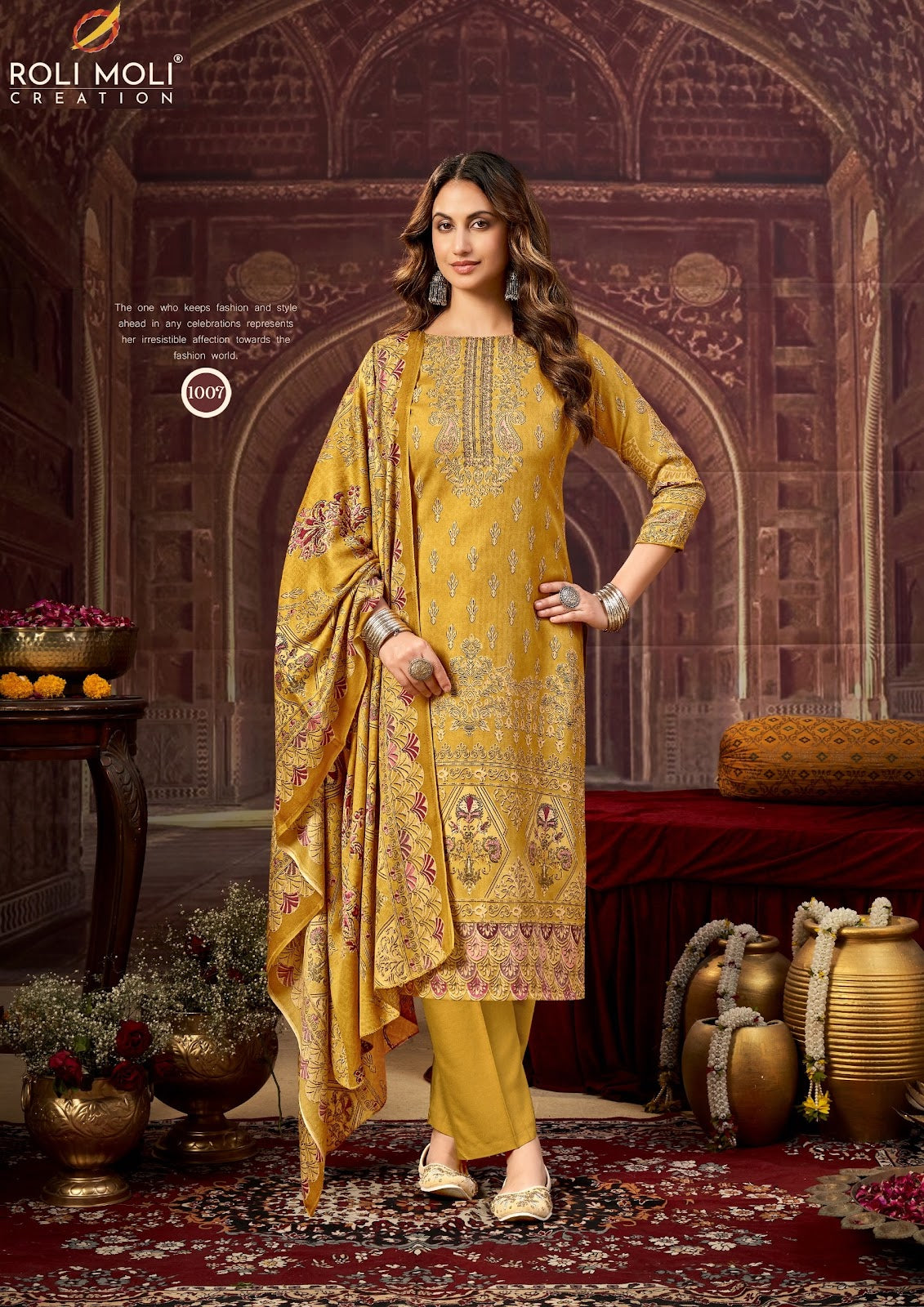 Dilshad Roli Moli Pashmina Suits Manufacturer Ahmedabad