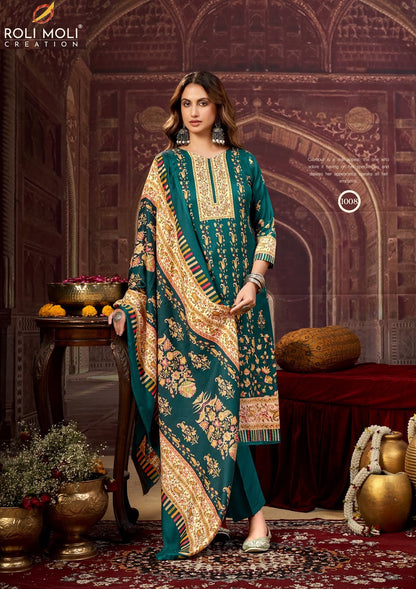 Dilshad Roli Moli Pashmina Suits Manufacturer Ahmedabad