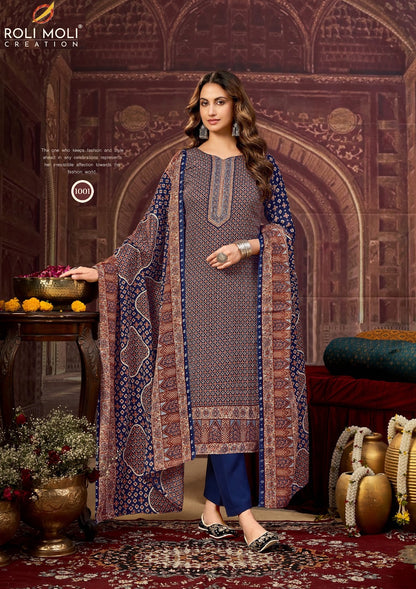 Dilshad Roli Moli Pashmina Suits Manufacturer Ahmedabad