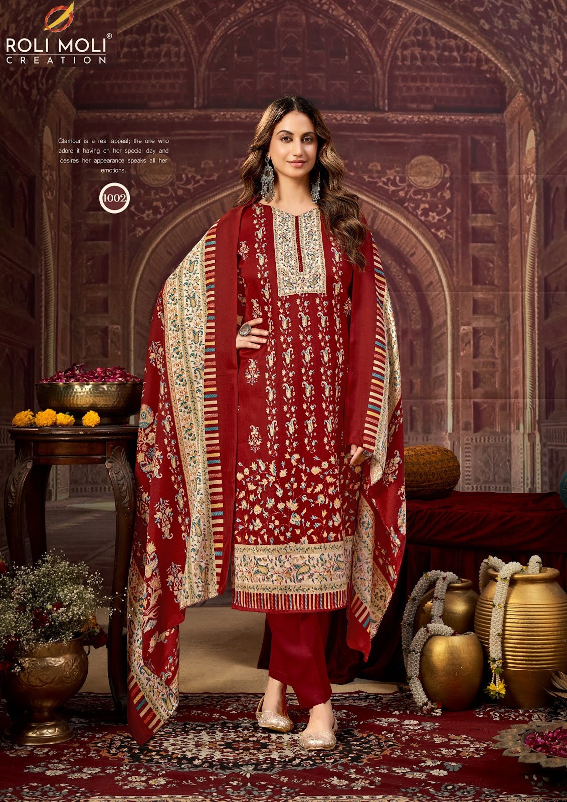 Dilshad Roli Moli Pashmina Suits Manufacturer Ahmedabad