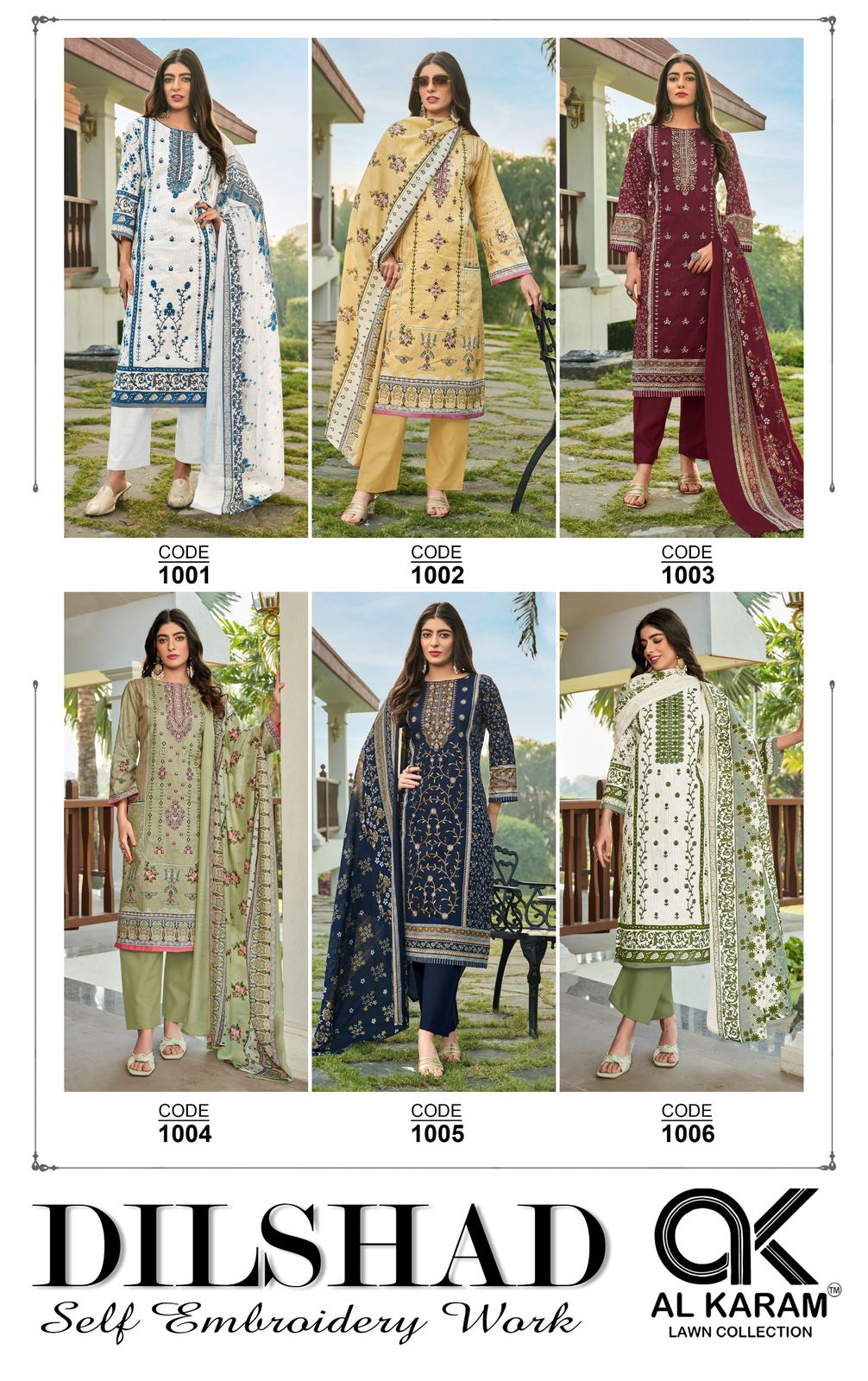 Dilshad Vol 1 Al Karam Cotton Karachi Salwar Suits Wholesale Price