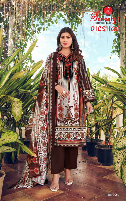 Dilshad Vol 1 Ganeshji Cotton Karachi Salwar Suits Supplier India