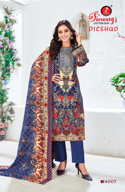 Dilshad Vol 4 Ganeshji Cotton Karachi Salwar Suits Exporter