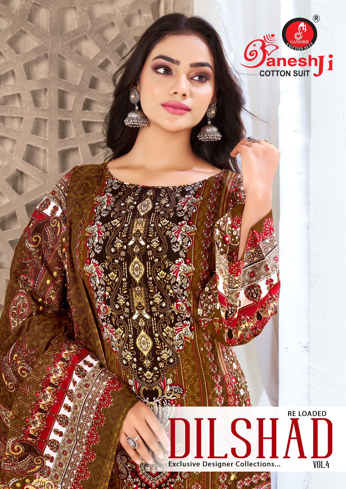Dilshad Vol 4 Ganeshji Cotton Karachi Salwar Suits Exporter