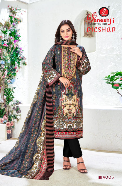 Dilshad Vol 4 Ganeshji Cotton Karachi Salwar Suits Exporter