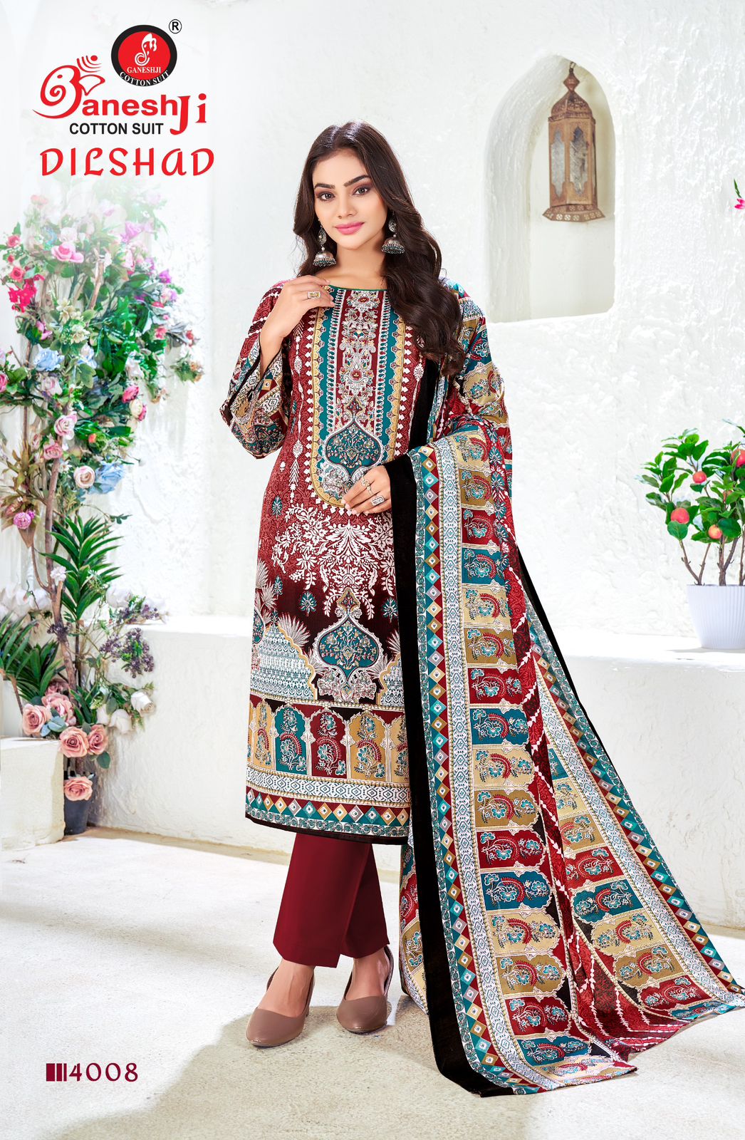Dilshad Vol 4 Ganeshji Cotton Karachi Salwar Suits Exporter