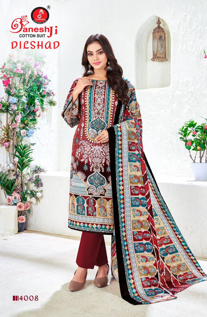 Dilshad Vol 4 Ganeshji Cotton Karachi Salwar Suits Exporter