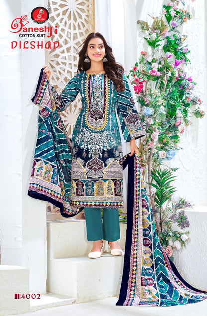 Dilshad Vol 4 Ganeshji Cotton Karachi Salwar Suits Exporter