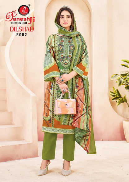 Dilshad Vol 5 Ganeshji Pure Cotton Karachi Salwar Suits Wholesaler India