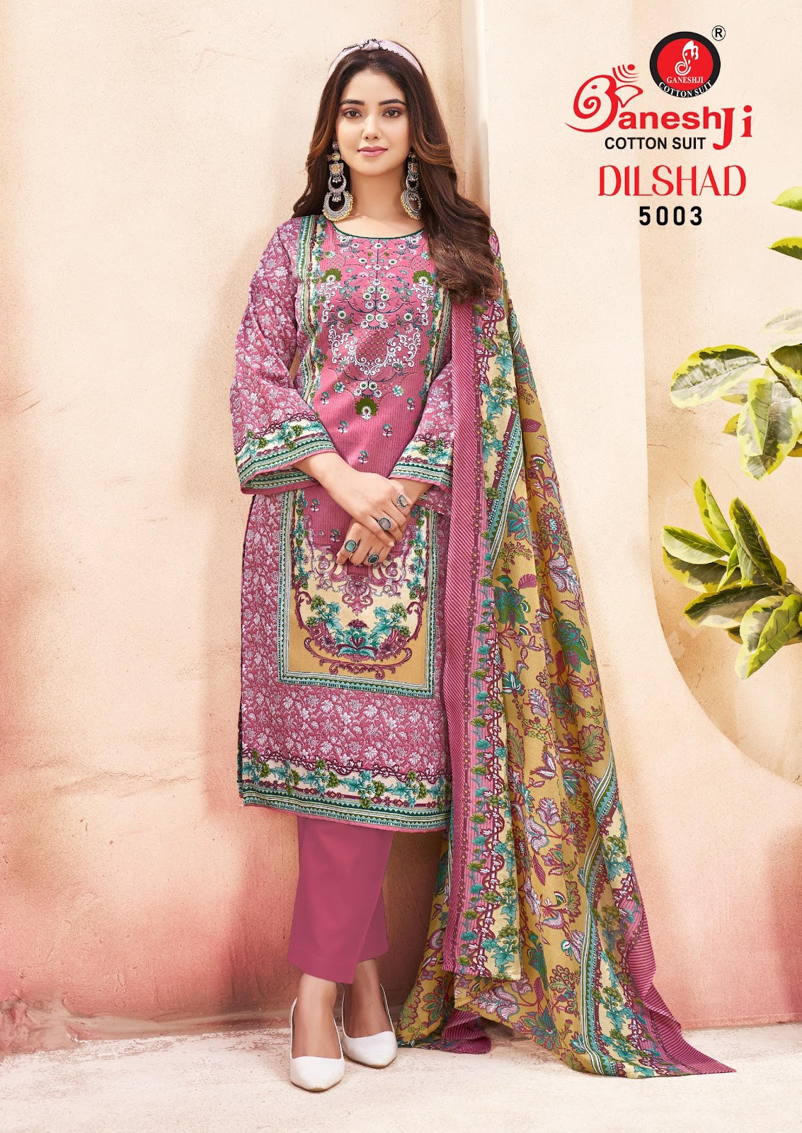 Dilshad Vol 5 Ganeshji Pure Cotton Karachi Salwar Suits Wholesaler India