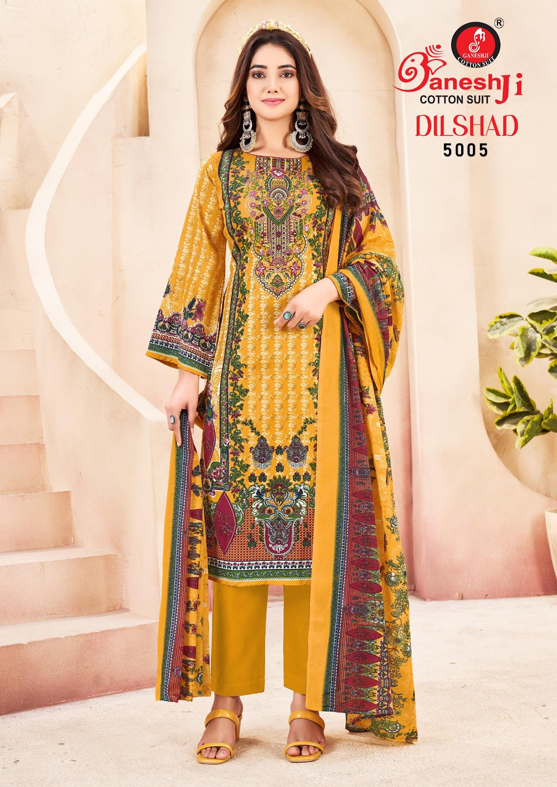 Dilshad Vol 5 Ganeshji Pure Cotton Karachi Salwar Suits Wholesaler India