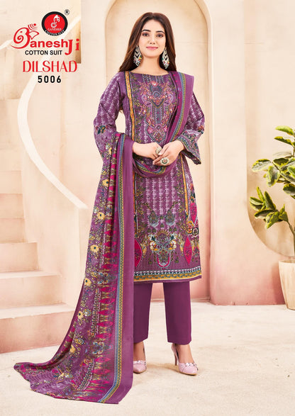 Dilshad Vol 5 Ganeshji Pure Cotton Karachi Salwar Suits Wholesaler India