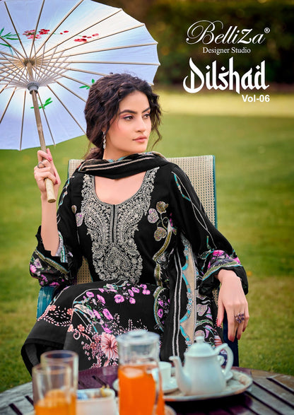 Dilshad Vol 6 Belliza Designer Studio Viscose Rayon Karachi Readymade Suits Manufacturer