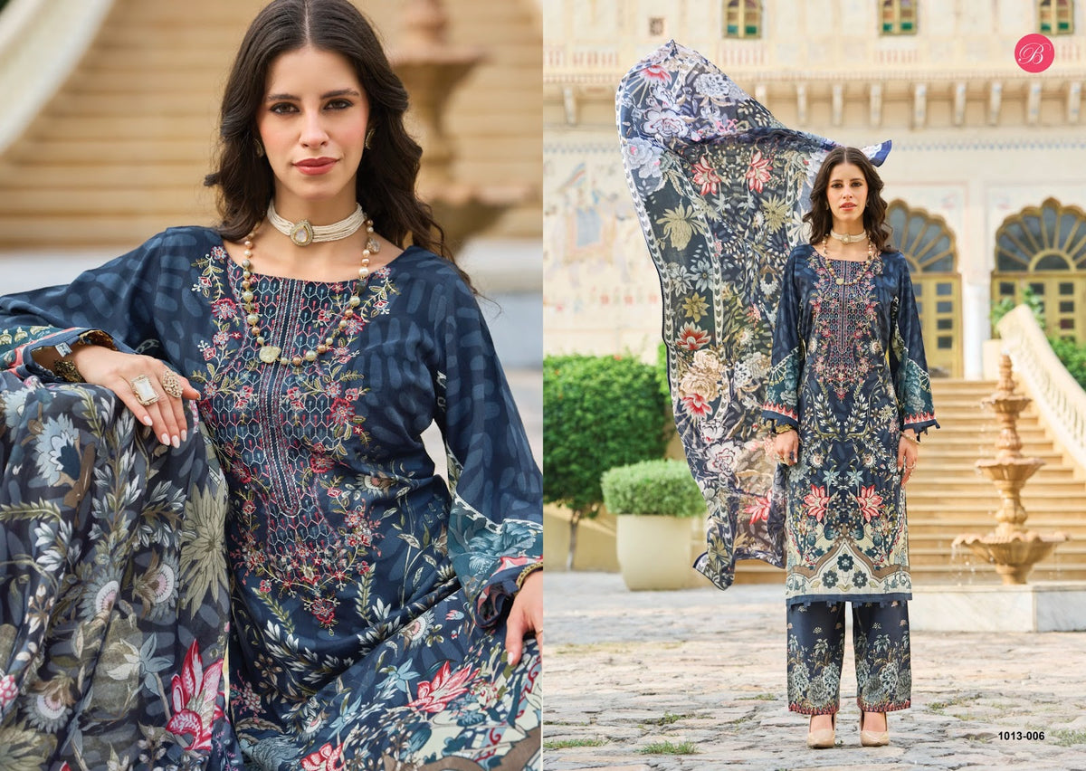 Dilshad Vol 7 Belliza Designer Studio Viscose Rayon Karachi Salwar Suits Supplier Ahmedabad