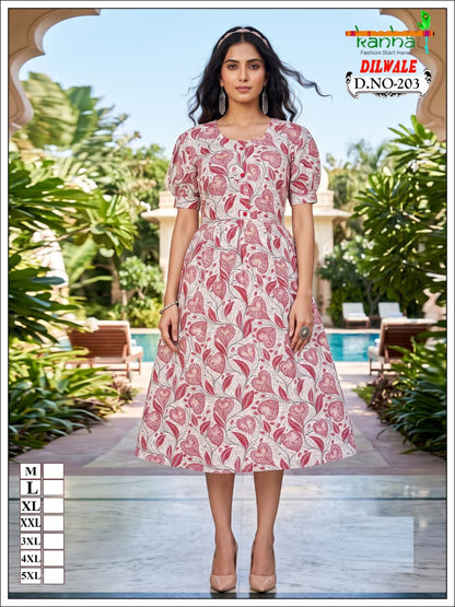 Dilwale Kanha Liva Reyon Anarkali Kurtis Exporter India