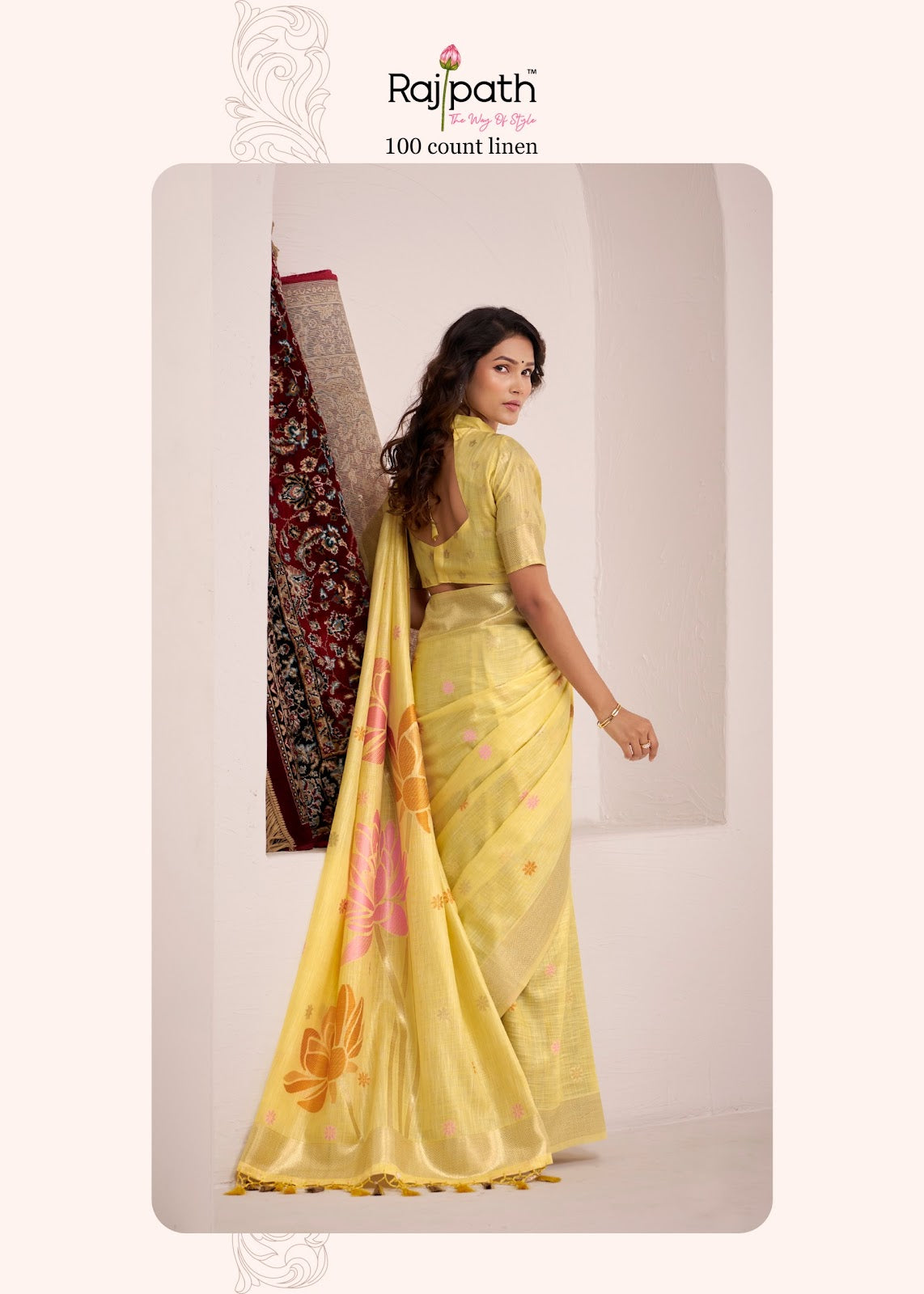 Dinamic Silk Rajpath Soft Linen Sarees Exporter India