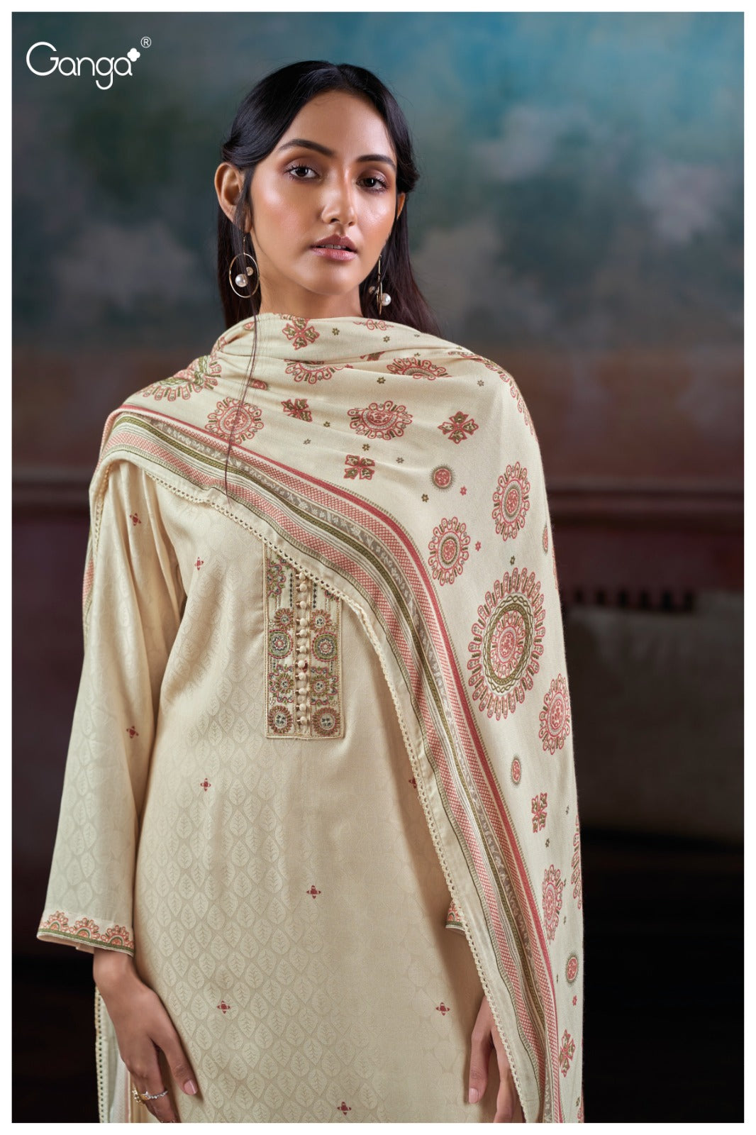 Dionika 3807 Ganga Pashmina Suits Wholesale Price