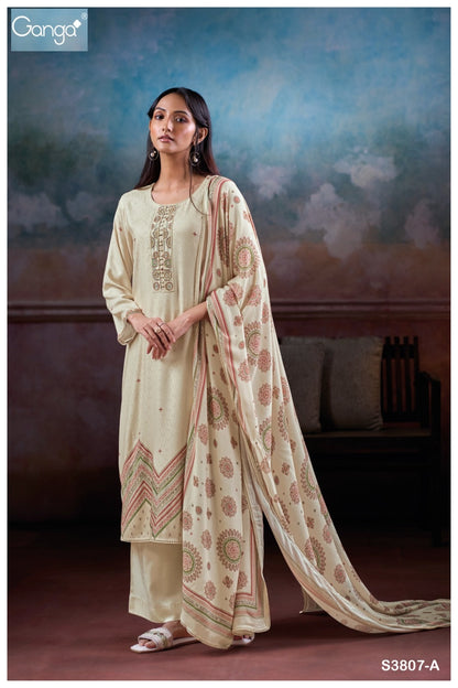 Dionika 3807 Ganga Pashmina Suits Wholesale Price