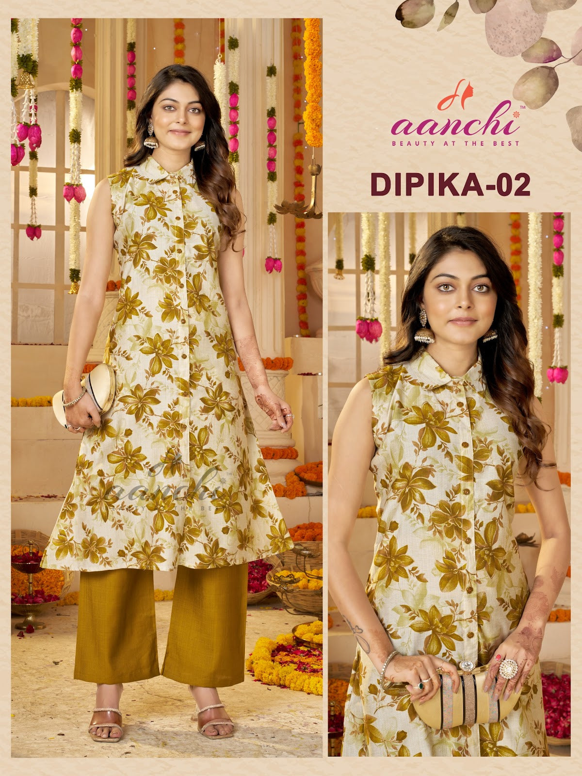 Dipika Aanchi Vatican Kurti Pant Set Wholesaler