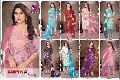 Dipika Vol 14 Samara Capsule Readymade Pant Style Suits Wholesale Rate
