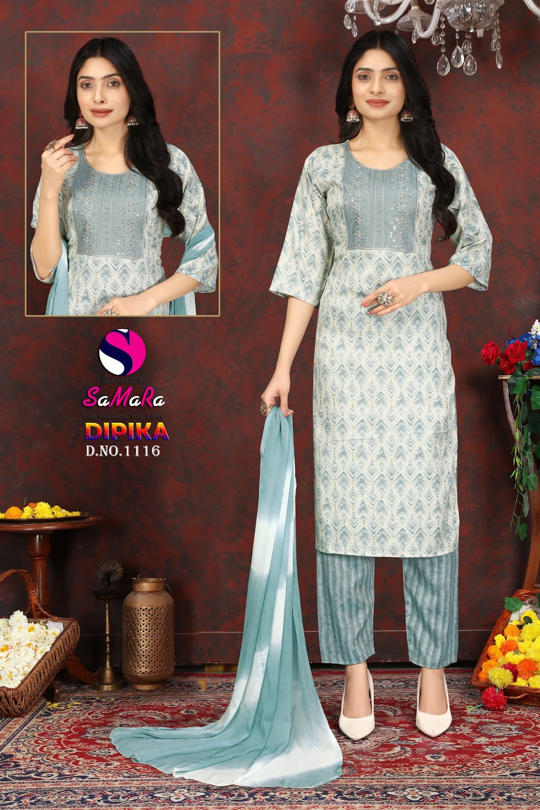 Dipika Vol 15 Samara Capsule Readymade Pant Style Suits Manufacturer
