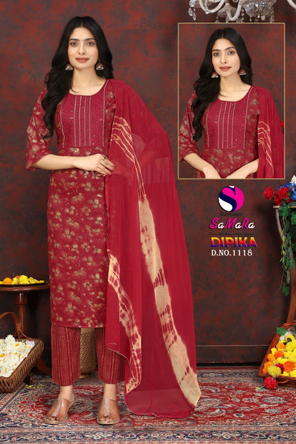 Dipika Vol 15 Samara Capsule Readymade Pant Style Suits Manufacturer
