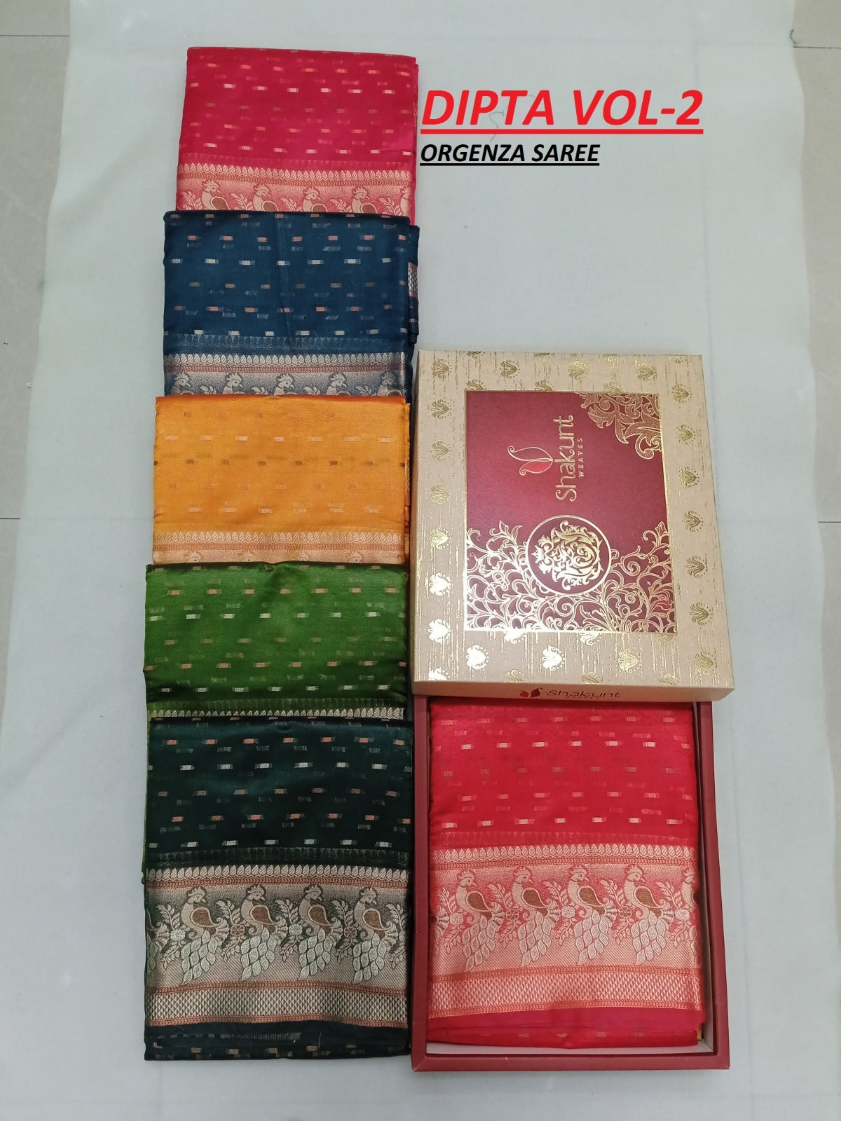 Dipta Series Shakunt Organza Sarees Manufacturer