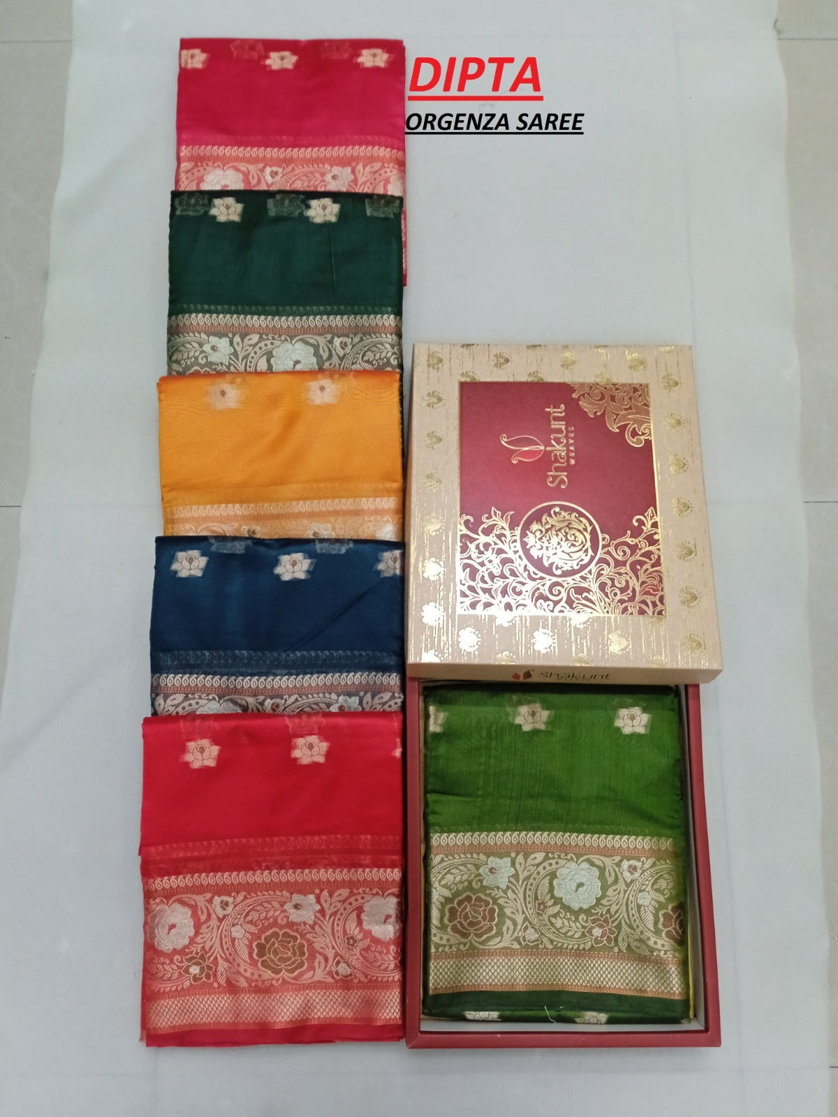 Dipta Series Shakunt Organza Sarees Manufacturer