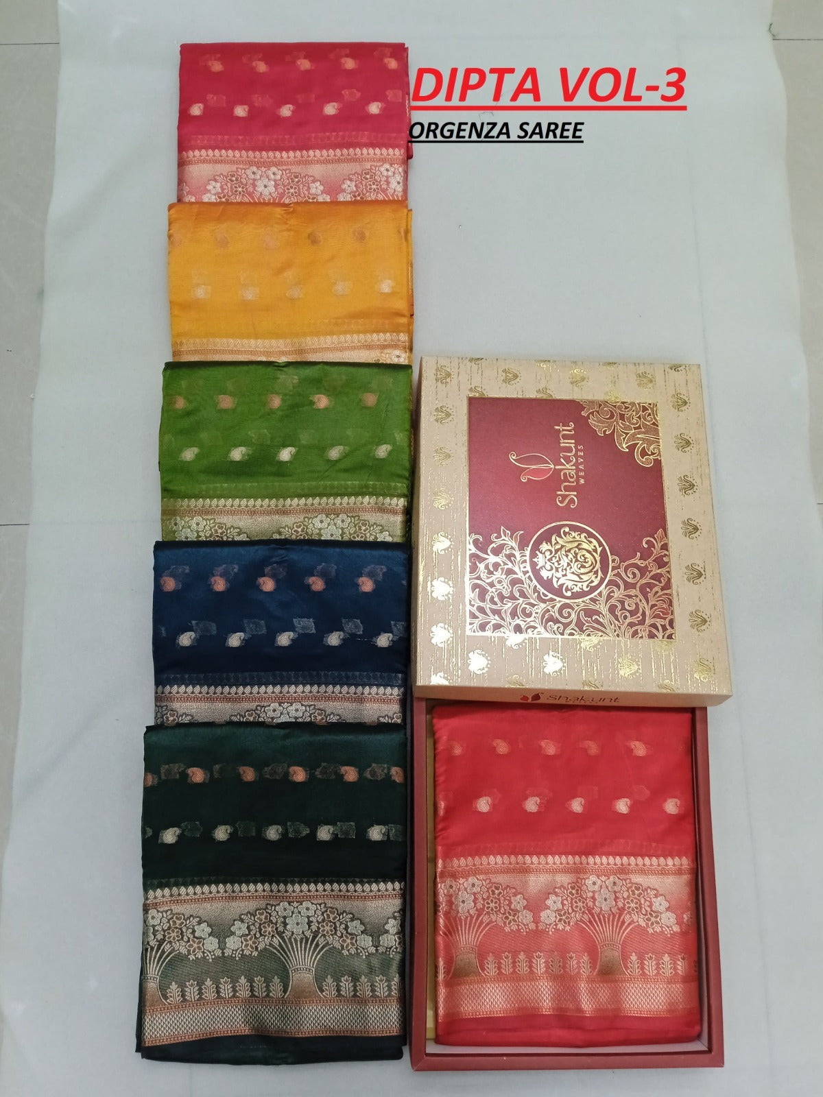 Dipta Series Shakunt Organza Sarees Manufacturer